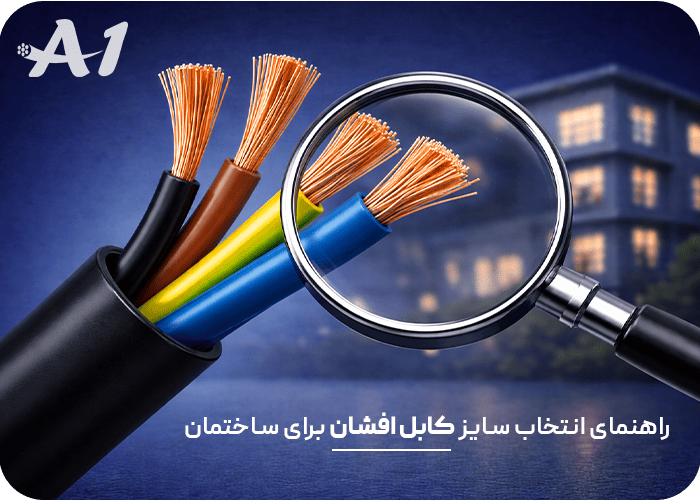 راهنمای انتخاب سایز کابل افشان برای ساختمان