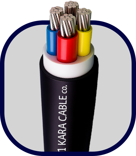 کابل قدرت آلومینیومی گرد