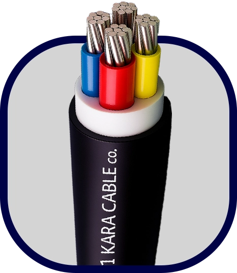 کابل قدرت آلومینیومی گرد