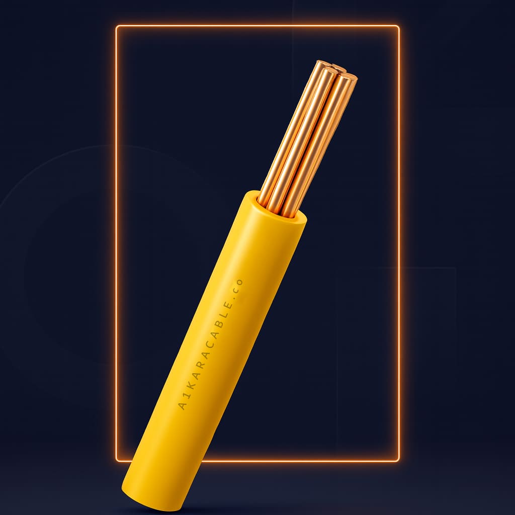 سیم مفتول NYA تکرشتهای