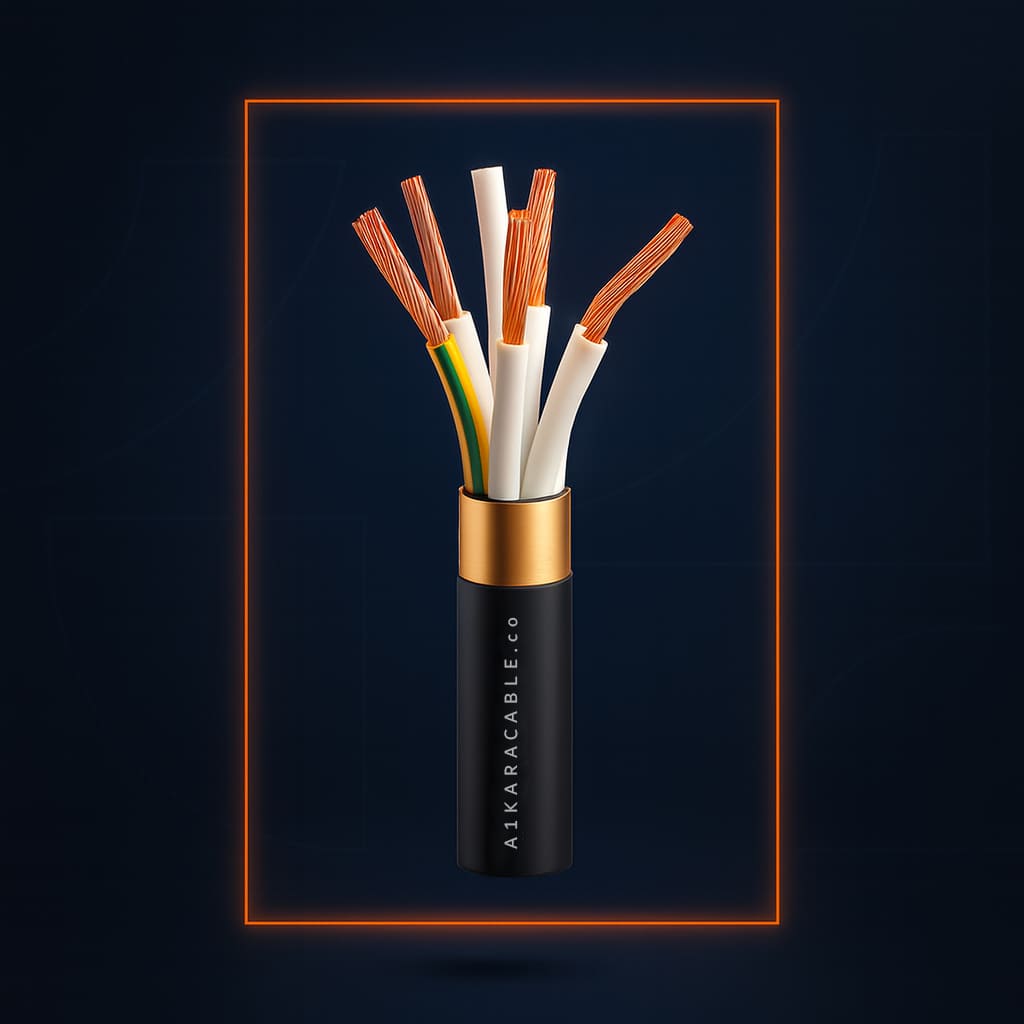 کابل کنترل چند رشتهای افشان با هادی مسی