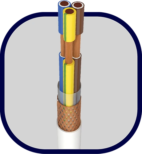 کابل قابل انعطاف شیلد دار
